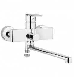 DEANTE BUT 056M Tubo chrom bateria umywalkowa ścienna