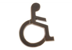 Oznaczenie WC INWALIDA patyna