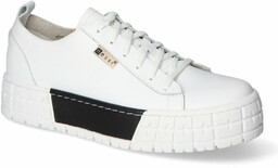 Sneakersy Nessi 21073 Biały+czarny lico
