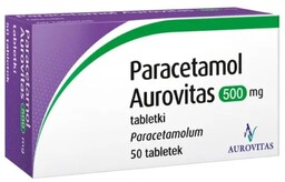 Paracetamol Aurovitas 500 mg, 50 tabletek
