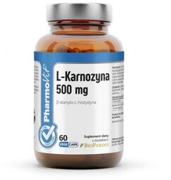 L-Karnozyna (500 mg) Bezglutenowa, Pharmovit, 60 Kapsułek