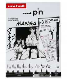 ZESTAW STARTOWY CIENKOPISÓW KREŚLARSKICH UNI PIN MANGA RÓŻNE