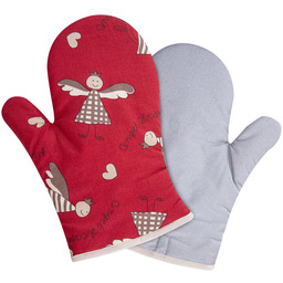 Decodoma Rękawica kuchenna z teflonem ANIOŁKI, zestaw 2
