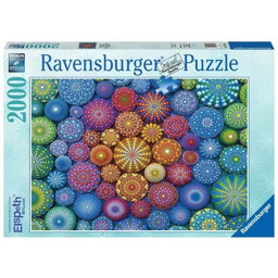 Puzzle 2000 elementów. Tęczowe mandale Ravensburger