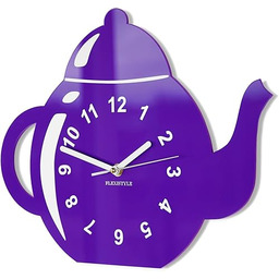 FLEXISTYLE Nowoczesny zegar ścienny do kuchni KRUG 3D