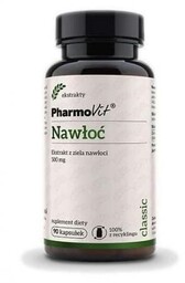 Nawłoć Ekstrakt (500 mg) Bezglutenowa, PHARMOVIT, 90 Kapsułek