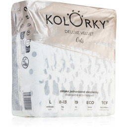 Kolorky Deluxe Velvet Dots jednorazowe pieluszki EKO rozmiar