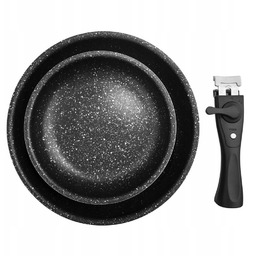 2x Patelnia Granitowa zestaw komplet patelni Orion 20+26