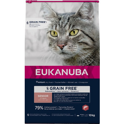 EUKANUBA Grain Free Senior Łosoś 10 kg