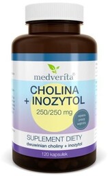 Medverita Cholina Inozytol 250 mg, Suplement diety, 120