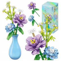 Klocki Konstrukcyjne Kwiaty Do Zbudowania Bukiet W Wazonie