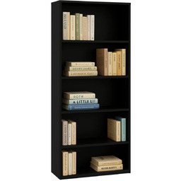 Elior Czarny regał na książki N0-L12