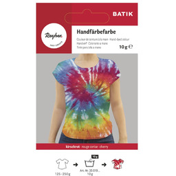 Rayher 35019286 Batik farba do ręcznego farbowania, wiśniowy,