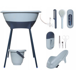 Zestaw kąpielowy 8 elem. Luma Iron Blue