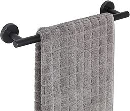 Wenko Matowy, drążek na ręcznik kąpielowy Bosio, czarny,
