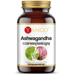 YANGO Ashwagandha Z Czerwoną Koniczyną 90vegcaps