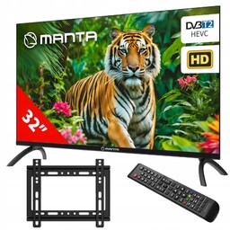 Zestaw Telewizor kompaktowy 32 cale Tv DVBT2 Hevc