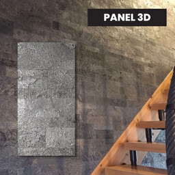 Fornir Samoprzylepny Panel 3D Silver Grey 15x60x0,2 cm