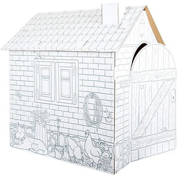 small foot 10015 Huge Playhouse "Farm" z kartonu,