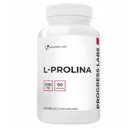 Suplement Diety, Progress Labs L-prolina 500mg 90vcaps Zdrowe