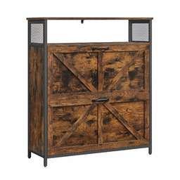 Szafka na buty uchylna z półką rustykalna loftowa