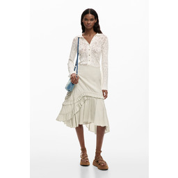 Asymetryczna spódnica midi