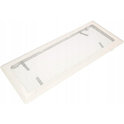 Kratka Wentylacyjna Kominkowa Metal 16X45Cm Biała