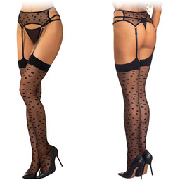 Obsessive Isinne pończochy z wbudowanym pasem S/M/L -