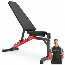 Ławka regulowana Marbo do ćwiczeń siłownia trening wielofunkcyjna