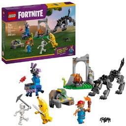 LEGO Fortnite, klocki, Skórek i Iskra oraz obóz,