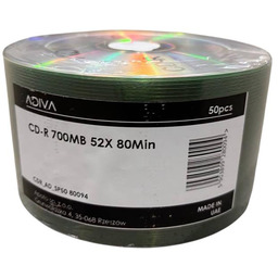 Płyty Adiva CD-R 700MB x52 szpindel 80min White