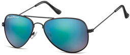 Montana Niebiesko zielone Pilotki okulary lustrzane aviator MS94A