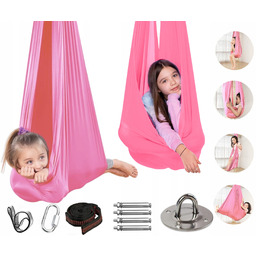 Huśtawka Dla Dzieci Hamak Chusta Sensoryczna Szarfa Akrobatyczna