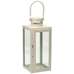 Lampion Metalowy Elegance White 40 cm, 13 x