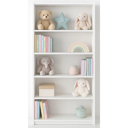 Elior Biały regał dziecięcy z półkami L8-E22
