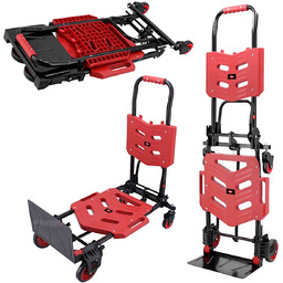Wózek transportowy ręczny 2w1 Airpress 100/150kg platformowy /