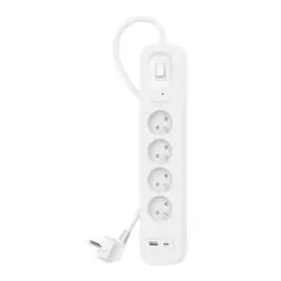 Belkin SRB001CA2M 4 gniazda 2m Biały Listwa antyprzepięciowa