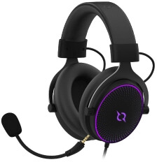 Aqirys Carina ARGB Nauszne Czarny Słuchawki przewodowe