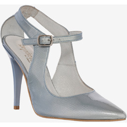 Szpilki Damskie Buty Skóra Naturalna Błękitne Darex C-359/6