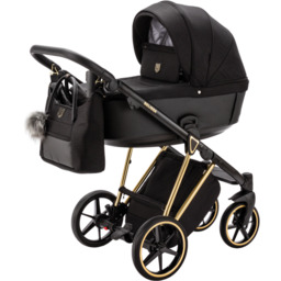 Adamex Belissa wózek głęboko-spacerowy Special edition PS569 czarny