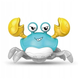 Interaktywny uciekający krab zabawka dla dzieci, czujnik przeszkód,