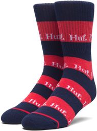 skarpetki HUF STRIPE LOGO CREW SOCKS Scarlet