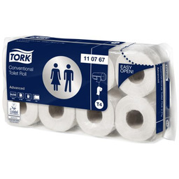 Papier toaletowy w rolce konwencjonalnej, Tork Advanced biały