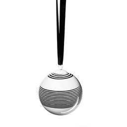 ASA Bombka bożonarodzeniowa, porcelana, biała, 8 x 8