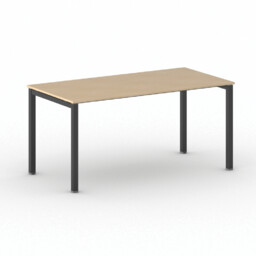 Stół konferencyjny do biura SQUARE, 160x80 cm, czarna