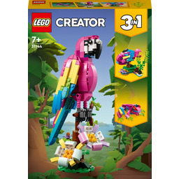 Lego Creator 3w1 Egzotyczna różowa papuga 31144