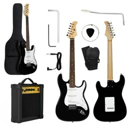 V-TONE Gitara elektryczna ESST39 BK Zestaw + Wzmacniacz,