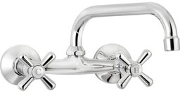 DEANTE Bateria umywalkowa ścienna SYMETRIO chrom BOS_050D *