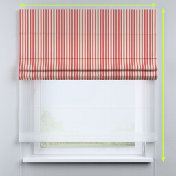 Roleta rzymska dzień noc Duo, czerwono-białe pasy (1,5cm),
