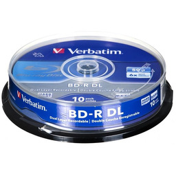 Płyty BD-R VERBATIM, 50 GB, 6x, 10 szt.